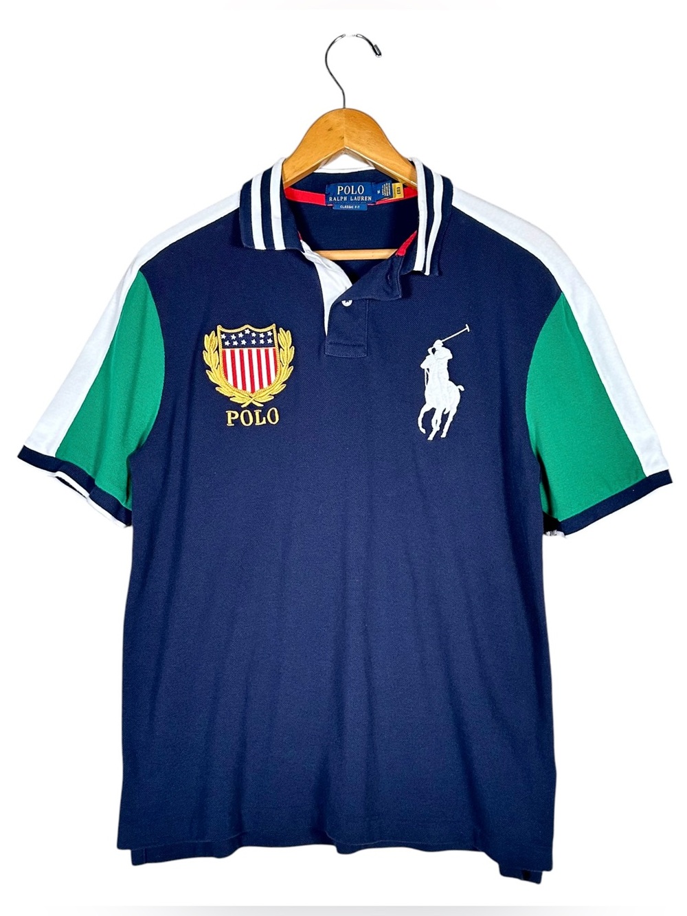 POLO RALPH LAUREN Embroidered Crest and Oversized Pony Polo